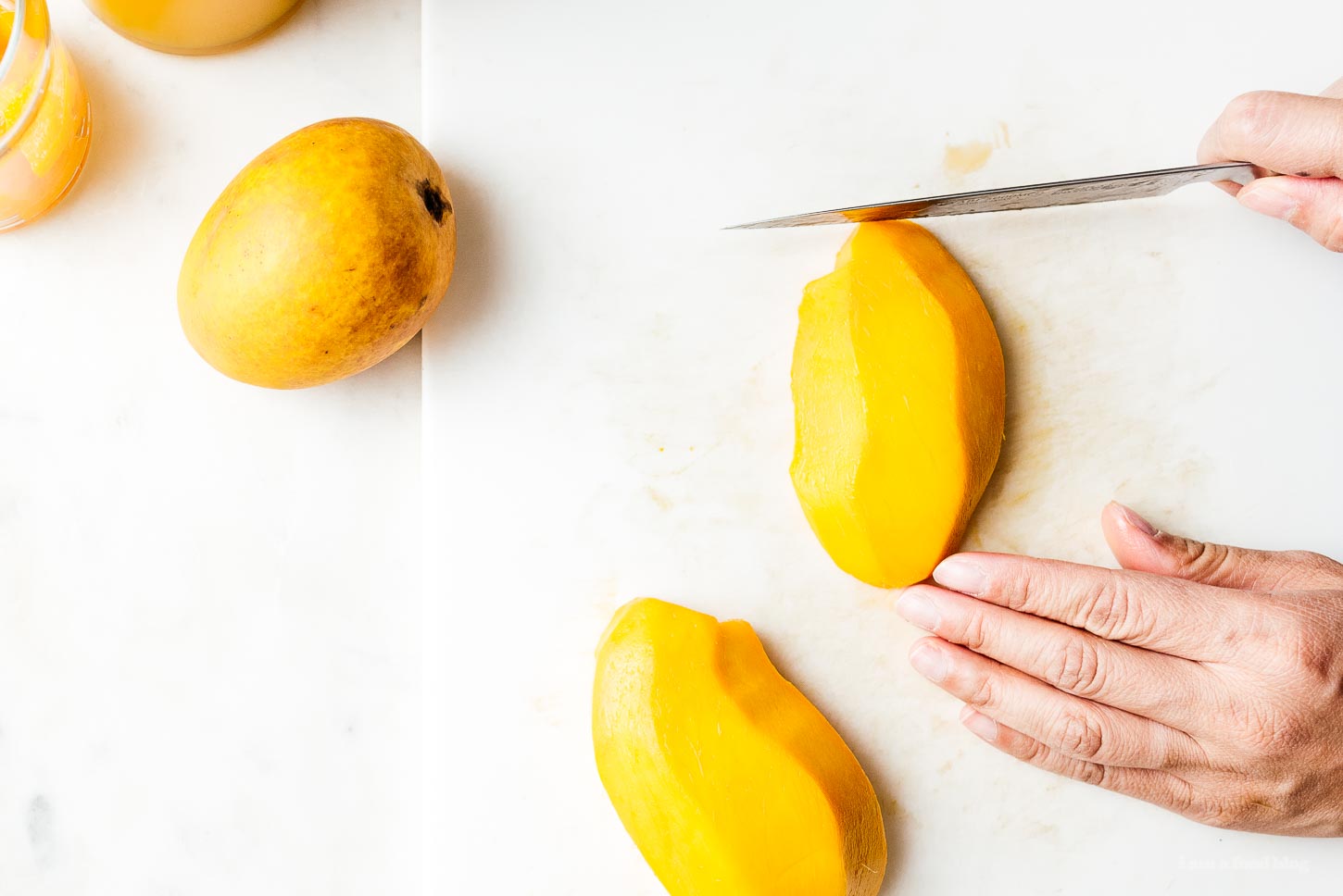 how to cut a mango | www.iamafoodblog.com